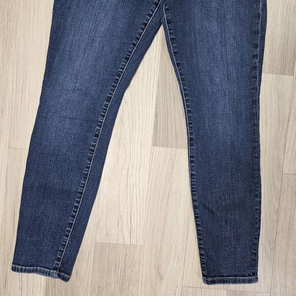 Good American Womens Blue Dark Wash Good Legs Crop Skinny Jeans Size 6/28 - Picture 4 of 13